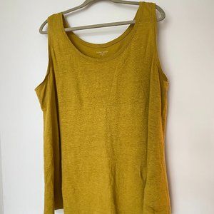 Eileen Fisher PLUS Gold Linen Tank - 1X